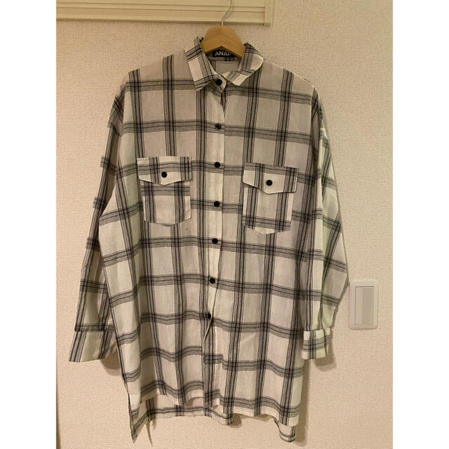 ANAP(アナップ)のビックチェックシャツ レディースのトップス(シャツ/ブラウス(長袖/七分))の商品写真