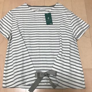 アフタヌーンティー(AfternoonTea)のモモ様専用　新品　afternoon teaボーダートップス(Tシャツ(半袖/袖なし))