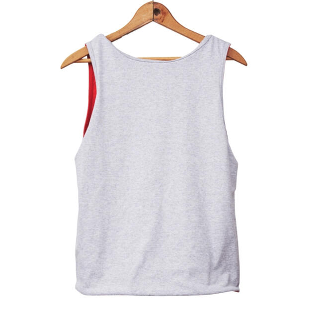 HERFEE REVERSIBLE HERFEE TANK グレー／レッド レディースのトップス(タンクトップ)の商品写真