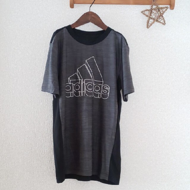 adidas(アディダス)のadidas◇AEROREADYヘザー半袖Tシャツ◇アディダス◇新品タグ付き キッズ/ベビー/マタニティのキッズ服男の子用(90cm~)(Tシャツ/カットソー)の商品写真