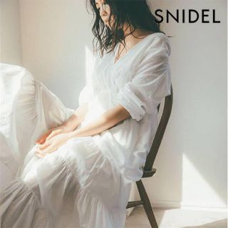 スナイデル(SNIDEL)のSNIDEL コットンカシュクールワンピース(ロングワンピース/マキシワンピース)