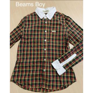 ビームスボーイ(BEAMS BOY)の【美品】BEAMS BOY ボタンダウンチェックシャツ(シャツ/ブラウス(長袖/七分))