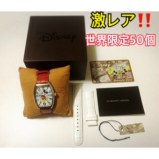 ディズニー(Disney)のミッキーマウス　生誕80周年　腕時計 世界限定50個　トノー型(腕時計)