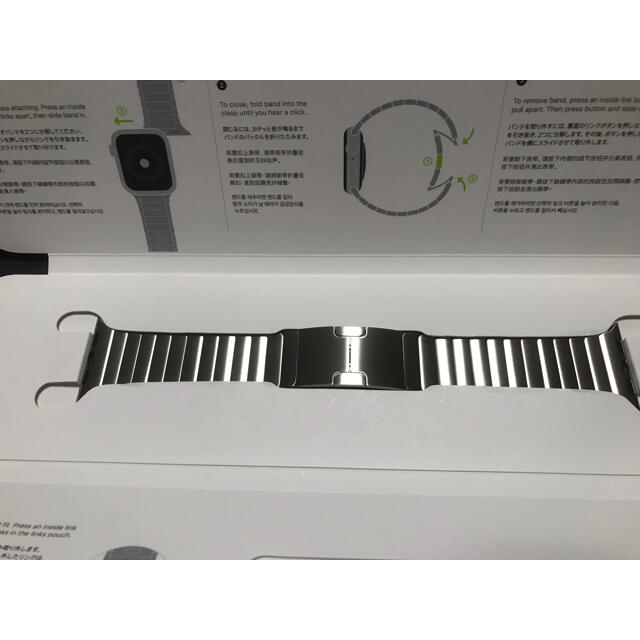 Apple Watch(アップルウォッチ)のuki様専用Apple Watch純正リンクブレスレット42mm メンズの時計(金属ベルト)の商品写真