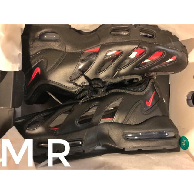 39sNoahノア9027.5cm Supreme Nike Air Max 96 black