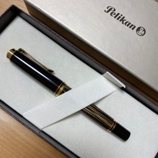 ペリカン(Pelikan)のペリカン万年筆　スーベレーン400 茶縞M400(ペン/マーカー)