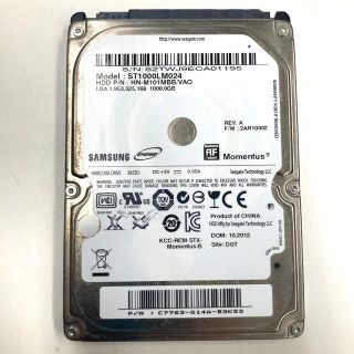 サムスン(SAMSUNG)のSAMSUNG 2.5インチ HDD 1TB(PCパーツ)