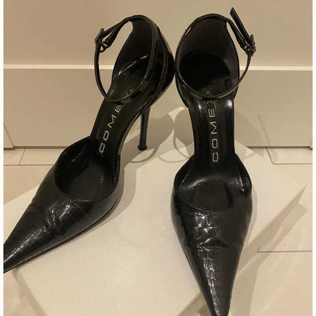 COMEX - COMEX 黒 エナメル 足首バント サンダル パンプスの通販 by ヒット's shop|コメックスならラクマ COMEX - COMEX 黒 エナメル 足首バント サンダル パンプスの通販 by ヒット's shop|コメックスならラクマ