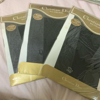 クリスチャンディオール(Christian Dior)のクリスチャンディオール　ストッキング3足セット(ソックス)