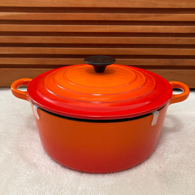 ル・クルーゼ ココットロンド 24cm オレンジ おてごろ価格 8000円