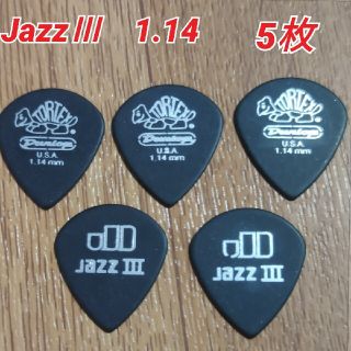 ダンロップ(DUNLOP)のJim Dunlop Tortex Jazz Ⅲ 1.14mm 5枚(エレキギター)