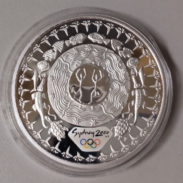 2000年 シドニーオリンピック公式記念コイン 1オンス銀貨 純銀貨幣