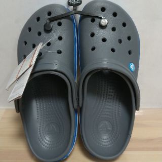 クロックス(crocs)のクロックス クロックバンド 26cm 灰×青(サンダル)