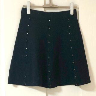 ザラ(ZARA)のZARA♡ビジューニットスカート(ミニスカート)