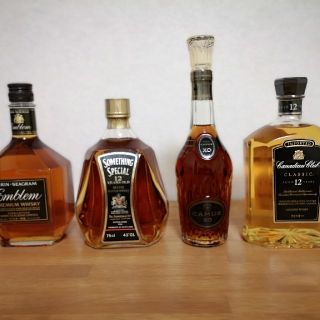 古酒4点ウイスキー、ブランデー、セット(ウイスキー)