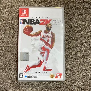 ニンテンドースイッチ(Nintendo Switch)のNBA 2K21 Switch 任天堂　スイッチ　バスケット　美品(家庭用ゲームソフト)