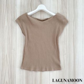 ラグナムーン(LagunaMoon)のLAGUNAMOON  ラグナムーン　ボートネックリブニット(ニット/セーター)