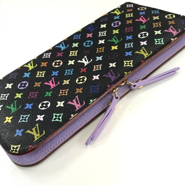 LOUIS VUITTON(ルイヴィトン)のルイヴィトン LOUIS VUITTON ポルトフォイユ アンソリット M60271 モノグラムマルチカラー ロングウォレット 長財布 モノグラムマルチカラーキャンバス ノワール ブラック×マルチカラー レディースのファッション小物(財布)の商品写真