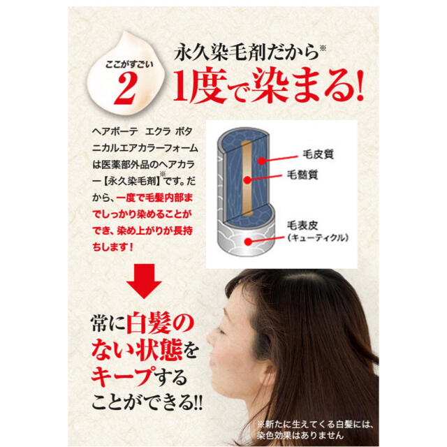 ヘアボーテ エクラ ボタニカル エアカラーフォーム ダークブラウン