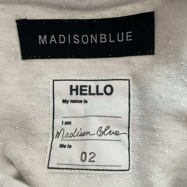 MADISONBLUE(マディソンブルー)の美品　マディソンブルー オーバーサイズ　ヘビーウェイト　Tシャツ　02 レディースのトップス(Tシャツ(半袖/袖なし))の商品写真