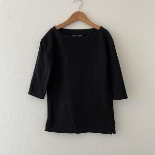 ユニクロ(UNIQLO)のUNIQLO ルメール　コラボ　七分袖　カットソー　ネイビー(カットソー(長袖/七分))