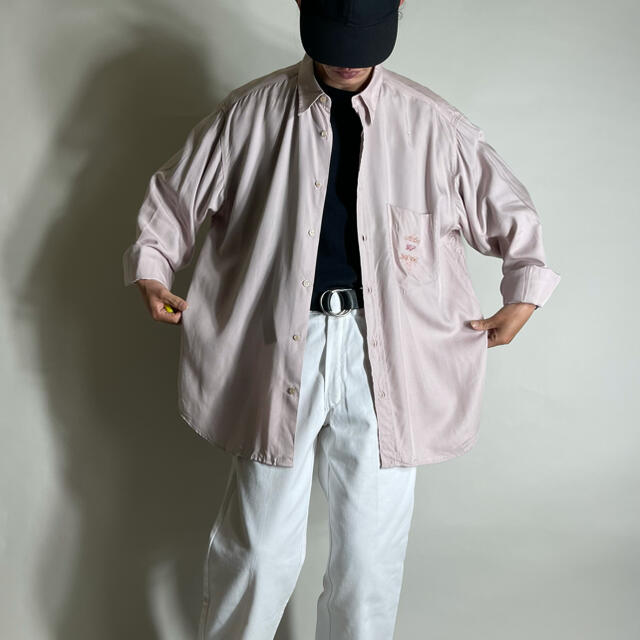 made in italy light pink rayon shirt