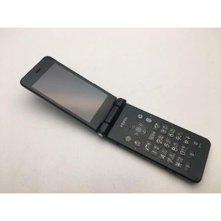 シャープ(SHARP)の◆SIMフリーSoftbank 601SH AQUOSケータイ2 黒◆中古112(携帯電話本体)