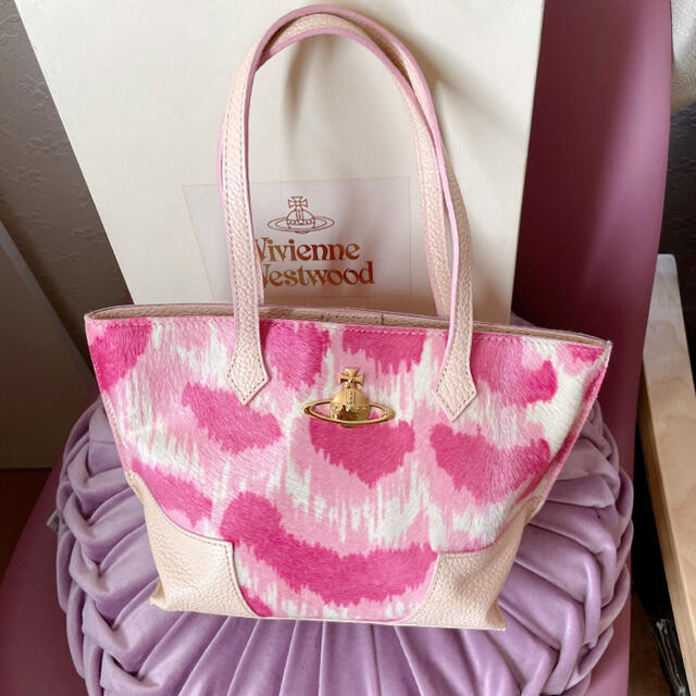 【廃盤レア】Vivienne Westwood ピンクレオパードバッグ