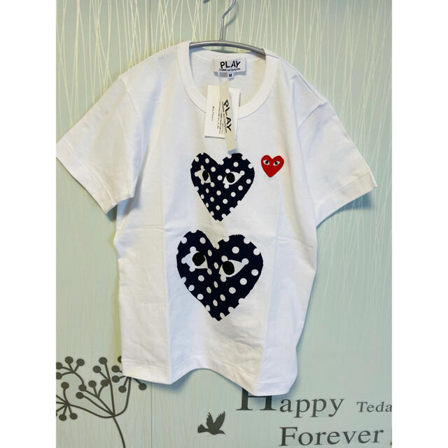 COMME des GARCONS(コムデギャルソン)の【即発】COMME des GARCONS ハートプリント Tシャツ レディース レディースのトップス(Tシャツ(半袖/袖なし))の商品写真