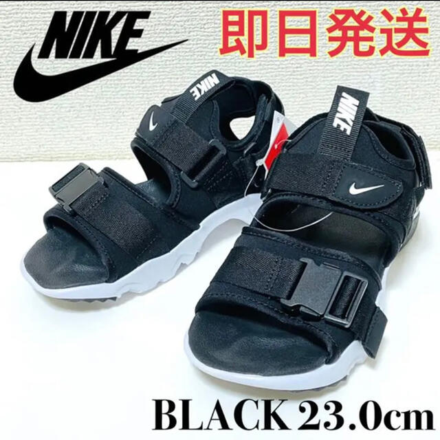 NIKE(ナイキ)のNIKE ナイキ キャニオンサンダル レディース 23cm 新品 黒 レディースの靴/シューズ(サンダル)の商品写真