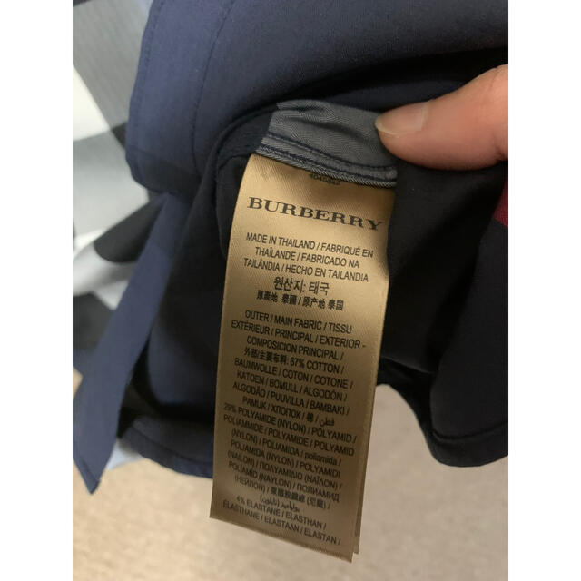 BURBERRY(バーバリー)の【BURBERRY】バーバリーロンドン メンズ半袖チェックシャツ　ネイビー メンズのトップス(シャツ)の商品写真