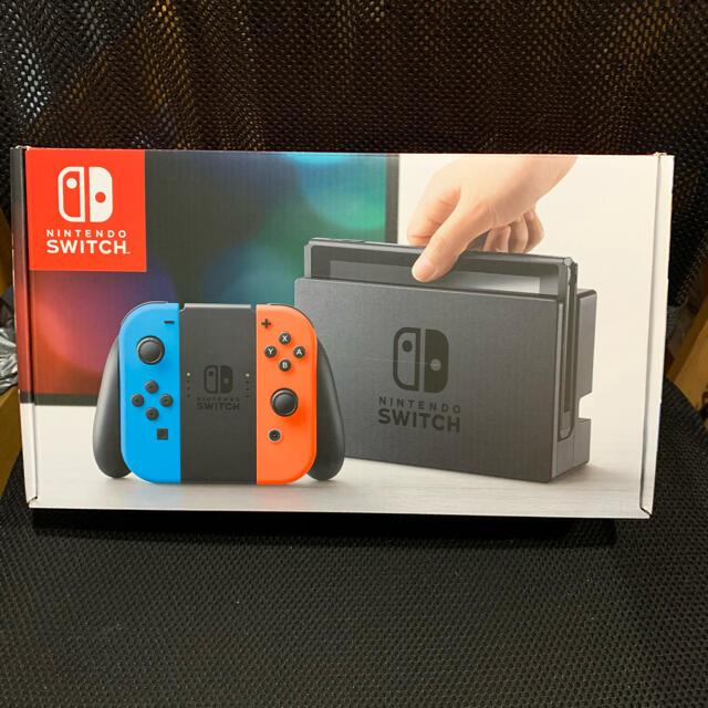 Nintendo Switch(ニンテンドースイッチ)のNintendo Switch Joy-Con (L) ネオンブルー/ (R)  エンタメ/ホビーのゲームソフト/ゲーム機本体(家庭用ゲーム機本体)の商品写真