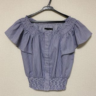 ヘザー(heather)の.Heather ストライプトップス 夏服 ヘザー(シャツ/ブラウス(半袖/袖なし))