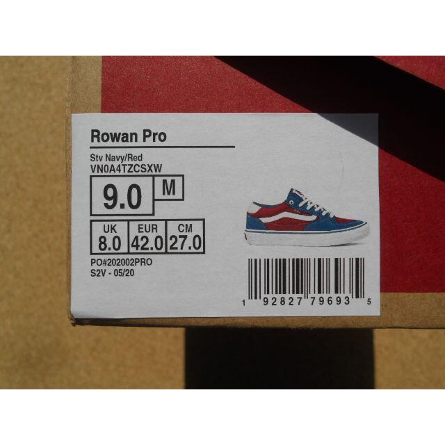 バンズ VANS ROWAN PRO 27,0cm Stv Navy/Red 2