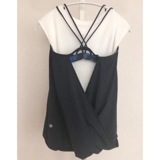 ルルレモン(lululemon)のlululemon背中カシュクールヨガキャミ4(S〜M)美品　送料込(ヨガ)