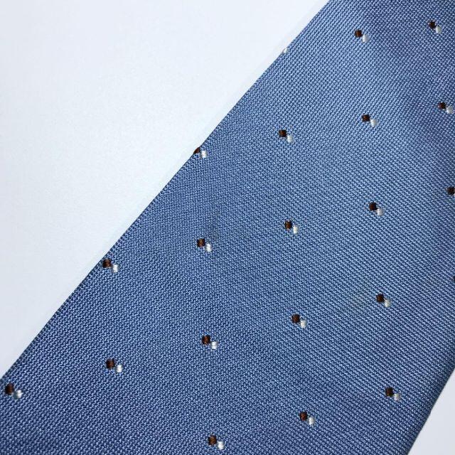 STEFANOBIGI(ステファノビジ)のステファノビジ イタリア製 高級シルク ネクタイ 小紋柄 ゼニスブルー メンズのファッション小物(ネクタイ)の商品写真