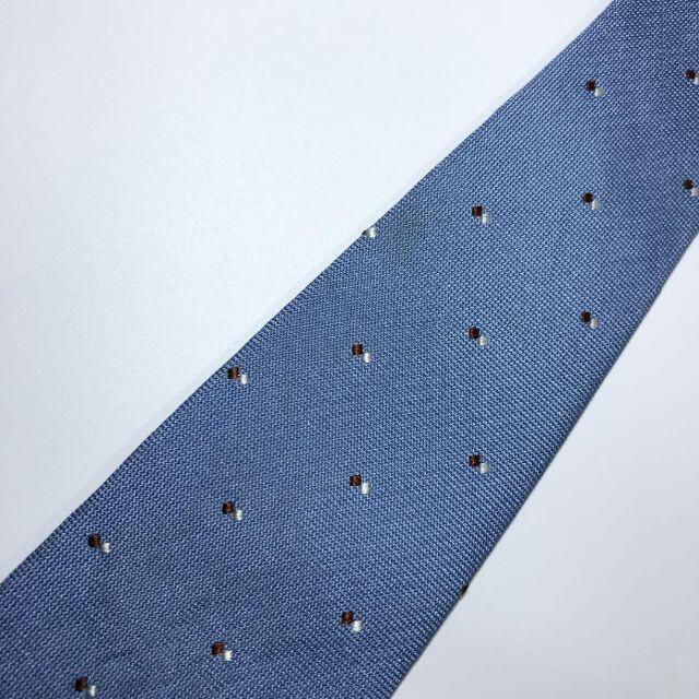 STEFANOBIGI(ステファノビジ)のステファノビジ イタリア製 高級シルク ネクタイ 小紋柄 ゼニスブルー メンズのファッション小物(ネクタイ)の商品写真