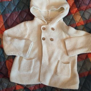 ザラキッズ(ZARA KIDS)のzara mini フードつきニットパーカー(カーディガン/ボレロ)