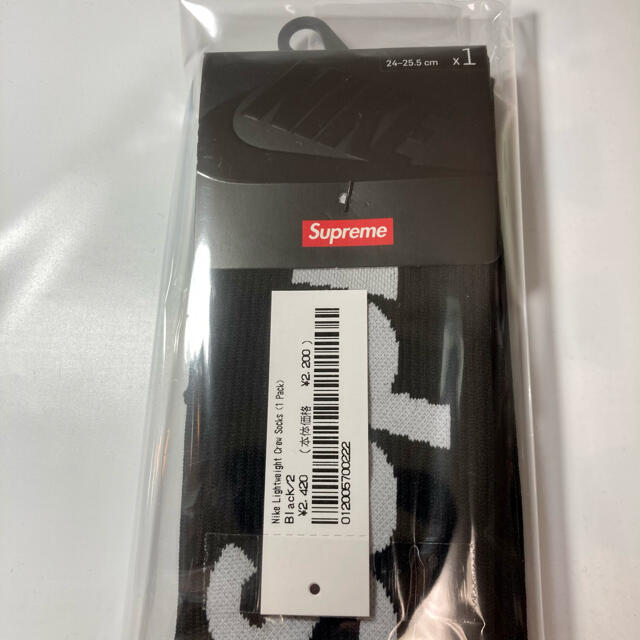 Supreme(シュプリーム)のSupreme / Nike Lightweight Crew Socks 黒 メンズのレッグウェア(ソックス)の商品写真