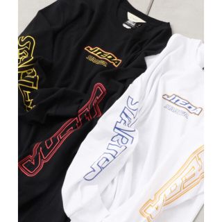 ジエダ(Jieda)のJieDa×STARTER PRINT L/S TEE WHITE L(Tシャツ/カットソー(七分/長袖))