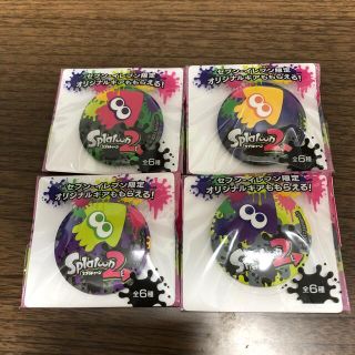 ニンテンドウ(任天堂)のスプラトゥーン　缶バッチ　4個セット(バッジ/ピンバッジ)