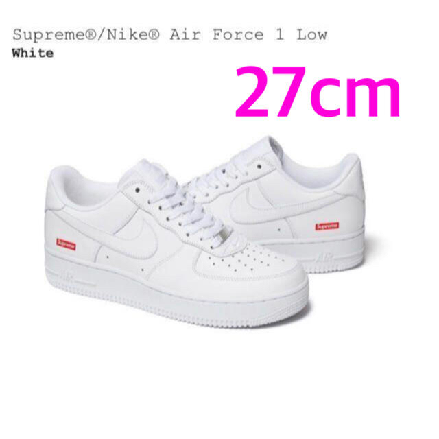 WhiteSIZESupreme®/Nike® Air Force 1 Low 27cm