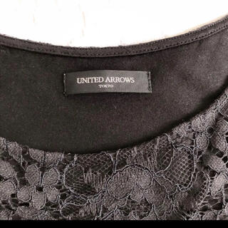 ユナイテッドアローズ(UNITED ARROWS)のユナイテッドアローズ　ブラック　カットソー(カットソー(半袖/袖なし))
