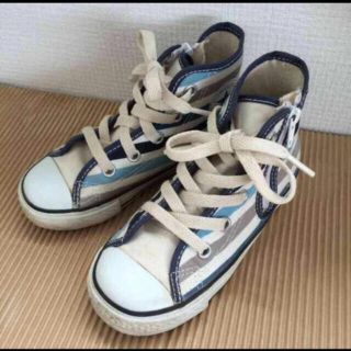 コンバース(CONVERSE)のコンバース♡17cm ハイカット ☆ ボーダー(スニーカー)