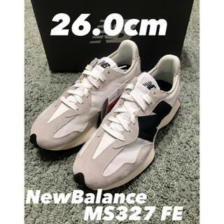 ニューバランス(New Balance)の【新品】MS327 白 ホワイト ×ブラック 26.0cm(スニーカー)