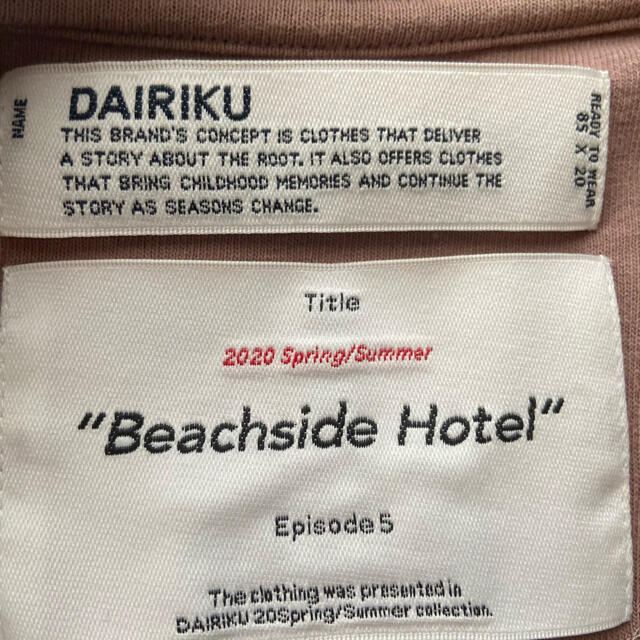 JOHN LAWRENCE SULLIVAN(ジョンローレンスサリバン)のdairiku   beach tシャツ メンズのトップス(Tシャツ/カットソー(半袖/袖なし))の商品写真