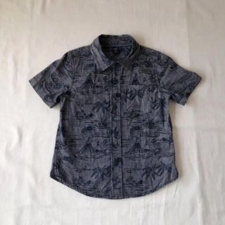 ベビーギャップ(babyGAP)の美品◆ babyGAP 100 デザイン アロハ シャツ 半袖 夏服 キッズ(Tシャツ/カットソー)