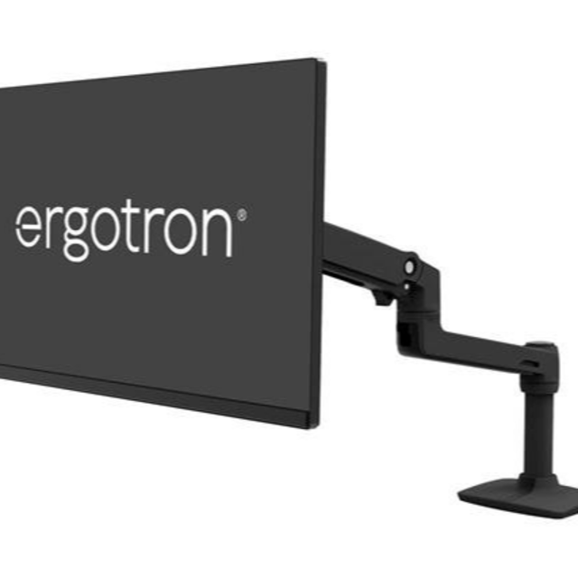 【新品未使用】エルゴトロン LX デスクマウント モニターアーム マットブラック スマホ/家電/カメラのPC/タブレット(PC周辺機器)の商品写真