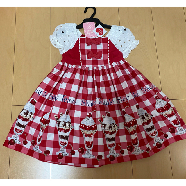 キッズ服女の子用(90cm~)シャーリーテンプル　パフェ　ワンピース110 新品未使用