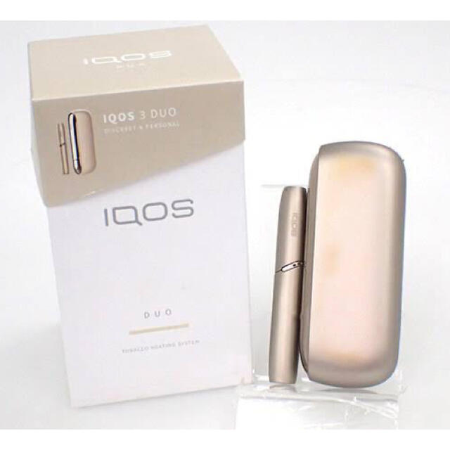 新品未使用 IQOS 3 duo ブリリアントゴールド メンズのファッション小物(タバコグッズ)の商品写真